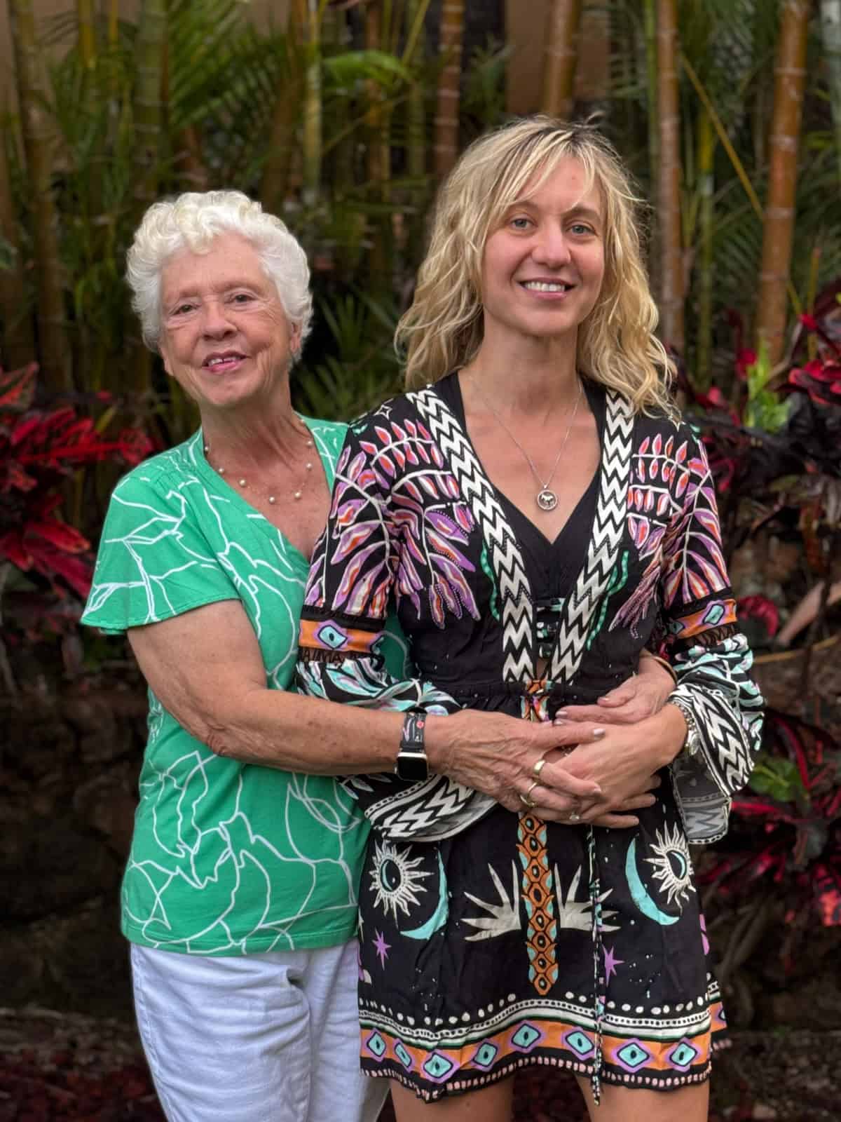 Julia with her mother-in-law.