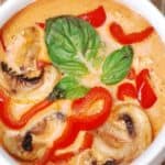 Thai red curry chicken with quinoa