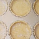 How to make tart crust for 6 tartlets (mini tart shells)