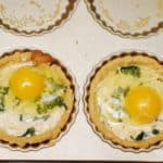 Breakfast Tartlets with Bacon, Spinach and Eggs