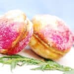 peach cookies with dulce de leche filling