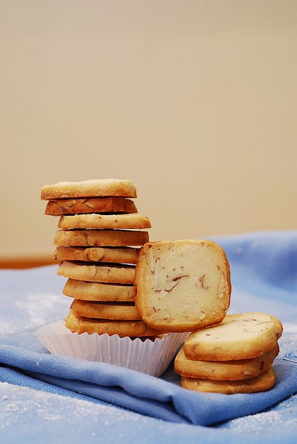 Almond shortbread cookies with Amaretto