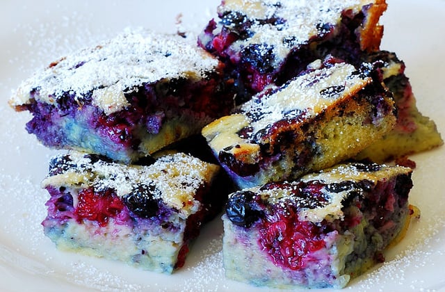 Berry clafoutis, berry desserts, berry recipes, blueberry recipes, blackberry recipes, raspberry recipes, summer desserts