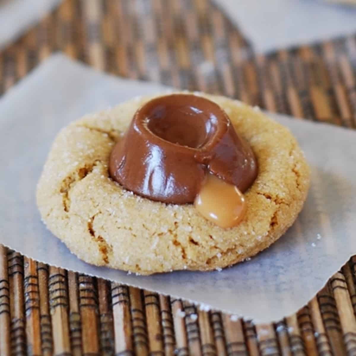 Peanut Butter Surprise Cookies with Rolos.