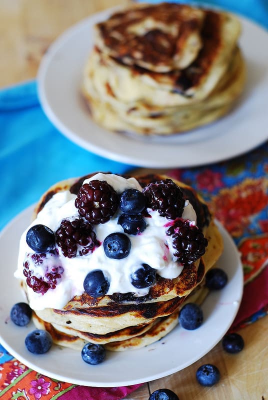 Greek yogurt pancakes