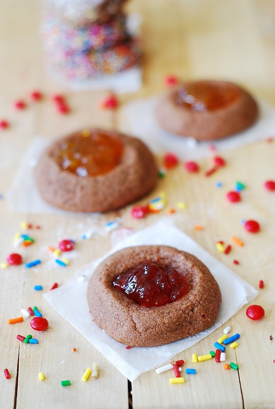 Easy thumbprint cookies recipe - Christmas cookies
