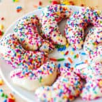 almond crescent cookies with sprinkles