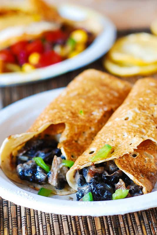 Crepes with creamy chicken and mushroom filling - Julia's Album