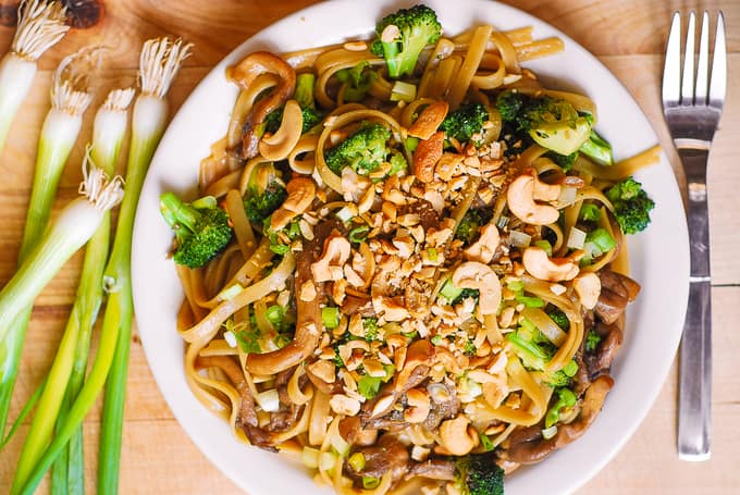 Asian Pasta with Broccoli and Mushrooms - Julia's Album