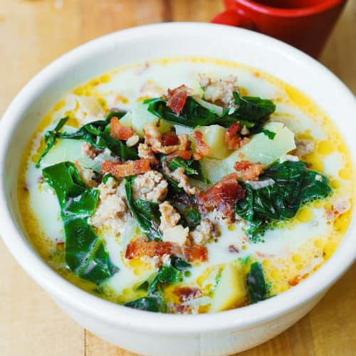 Olive Garden's Zuppa Toscana Soup with Swiss Chard - Julia's Album