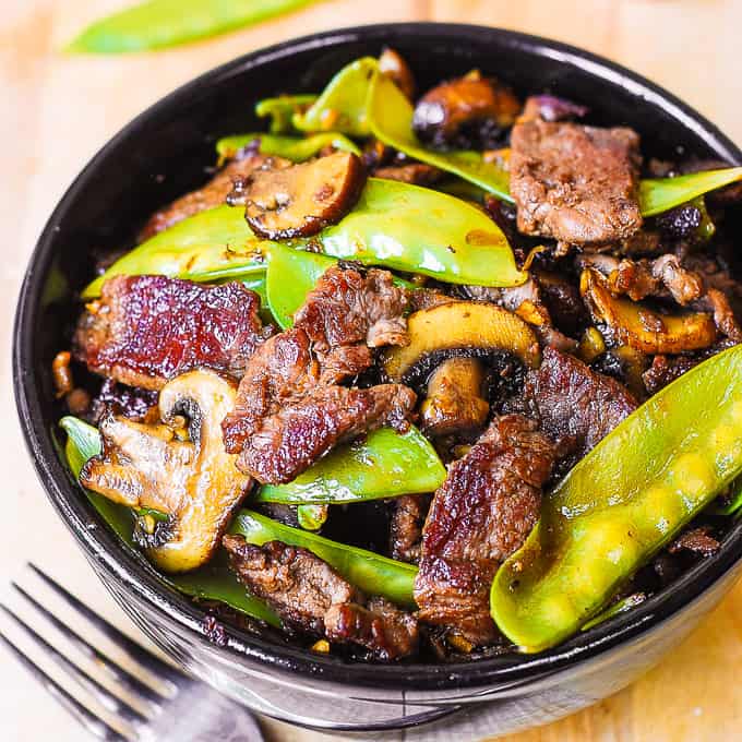 Asian Beef With Mushrooms And Snow Peas Julia S Album