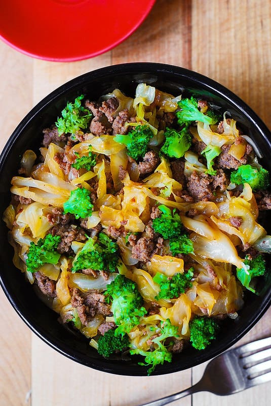 Asian Beef, Broccoli, and Cabbage Stir-Fry 