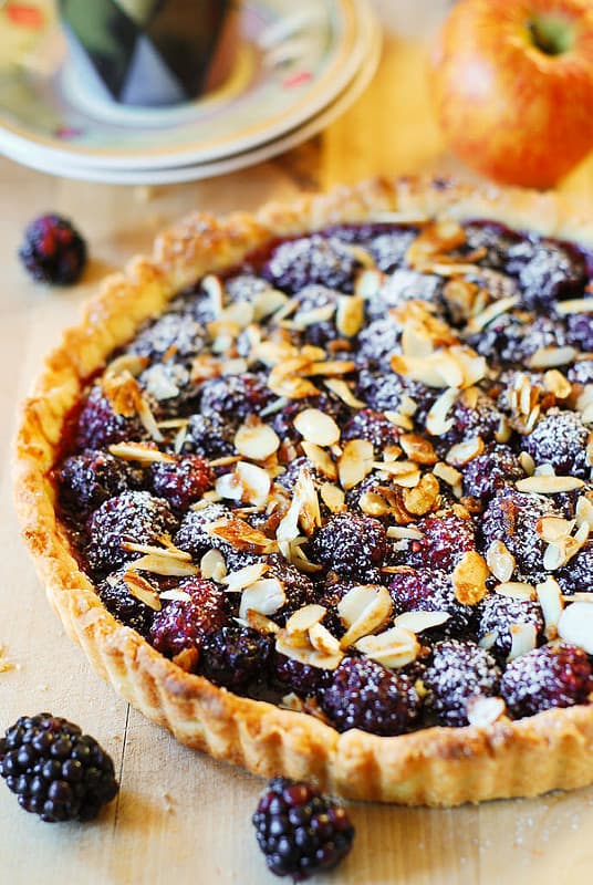 Blackberry Tart with Toasted Almonds