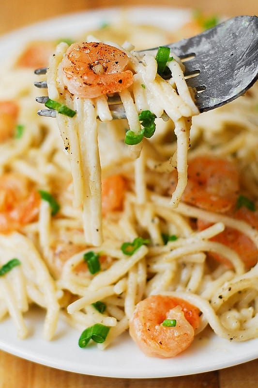 easy garlic shrimp, easy shrimp recipes, shrimp pasta