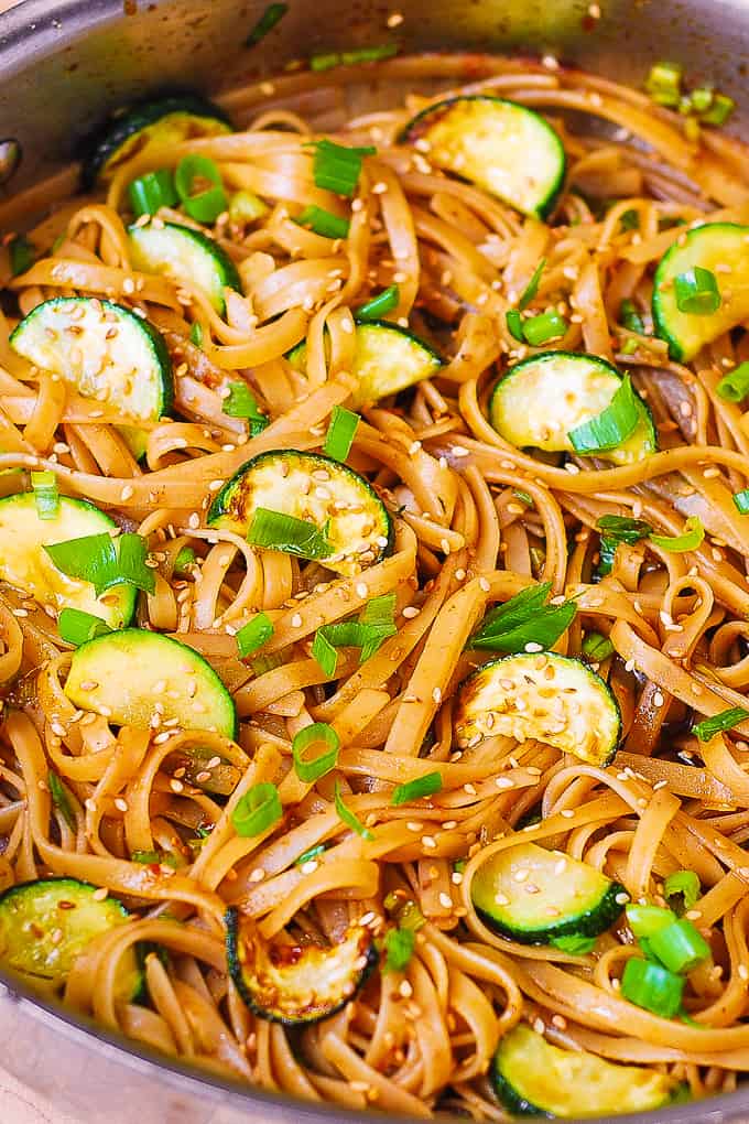 Thai zucchini noodles