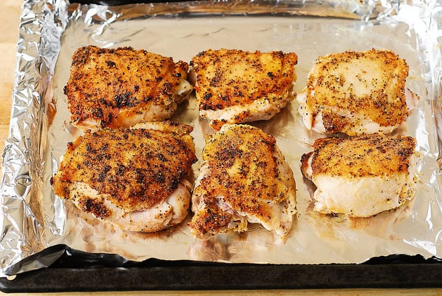 baking chicken thighs in the oven, best baked chicken, baked chicken thighs