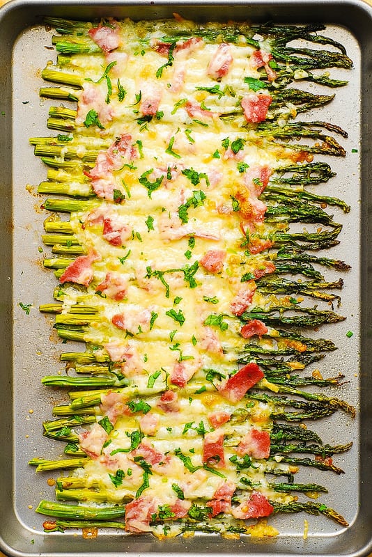 Asparagus and Ham with Cheese