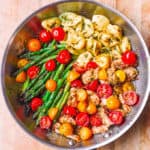 chicken tortellini and veggies