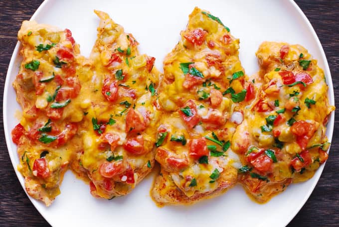 queso chicken bake