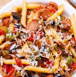 italian sausage pasta with vegetables