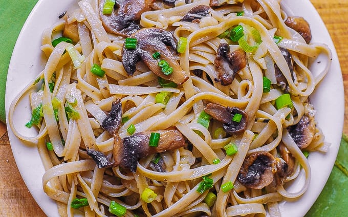Garlic Mushroom Pasta | Thanksgiving Pasta Recipes | Homemade Recipes