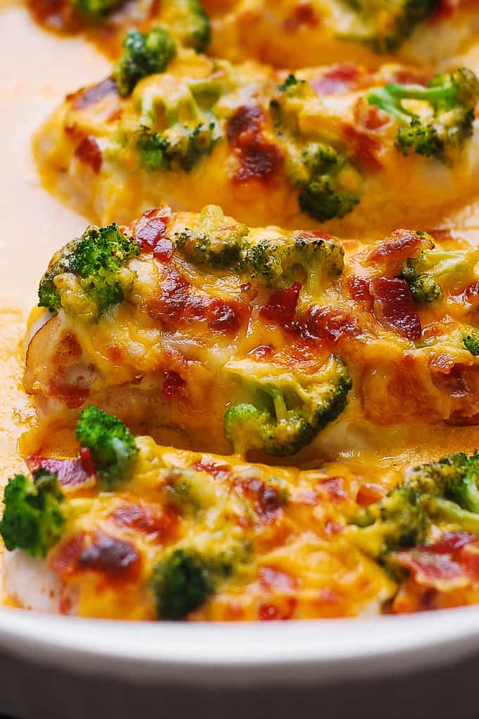 Baked Ranch Chicken with Broccoli and Bacon