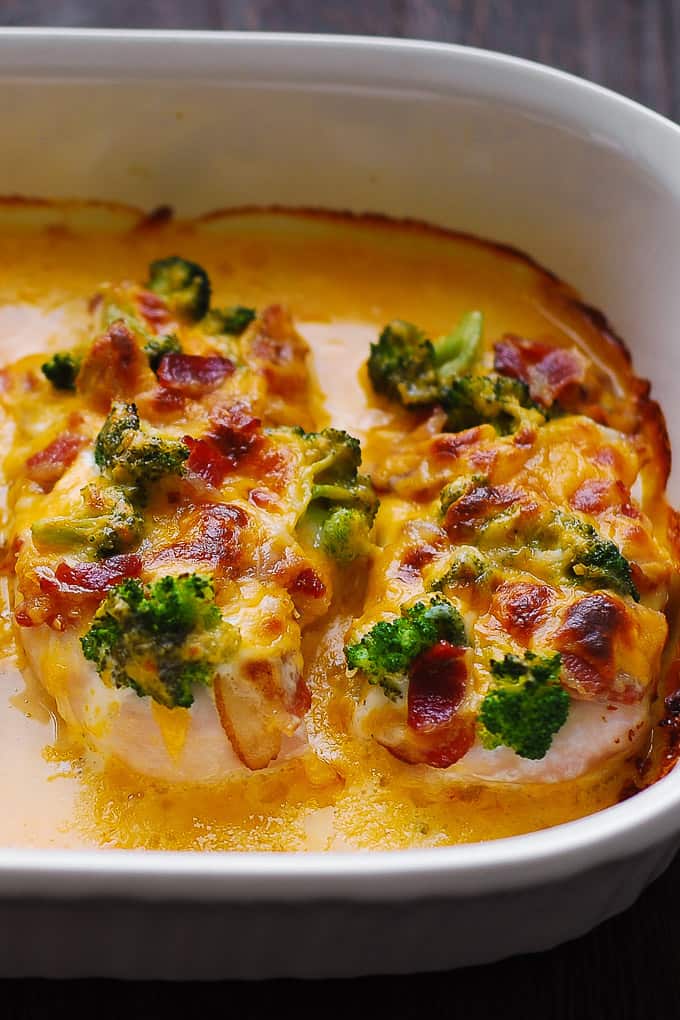 Baked Ranch Chicken with Broccoli and Bacon
