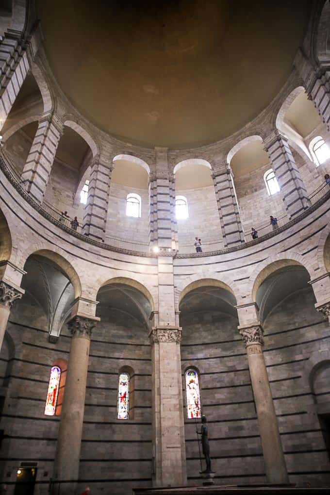Pisa Baptistery interior, Italy