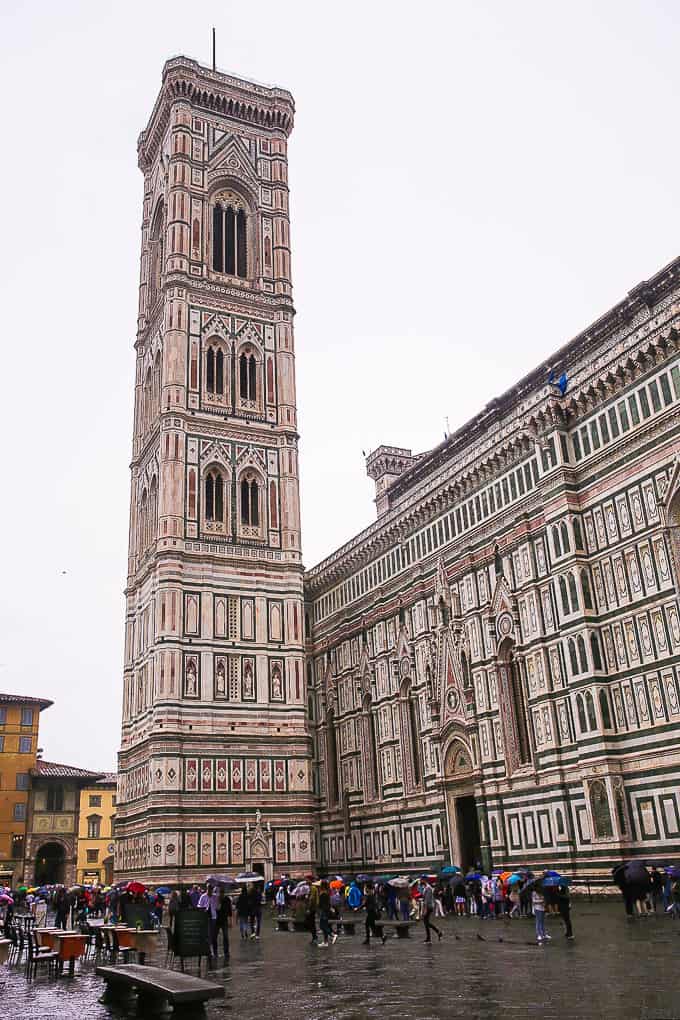 Giotto's bell tower in Florence, Italy