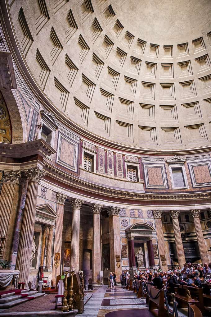 Inside Pantheon, Rome, Italy