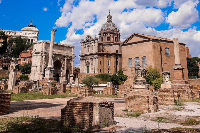 The Church of Santi Luca e Martina, located between Roman Forum and The Forum of Caesar, Rome, Italy
