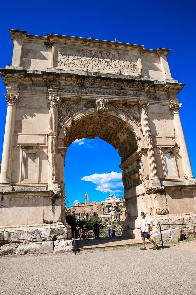 the Arch of Titus, Rome, Italy