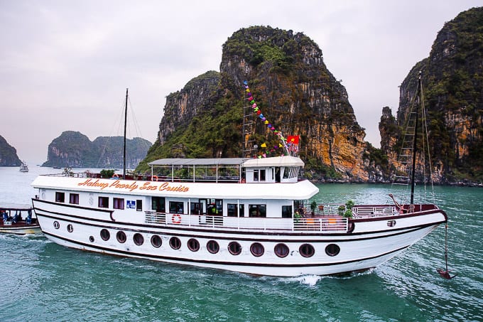 Cruise ship in Ha Long Bay, Vietnam