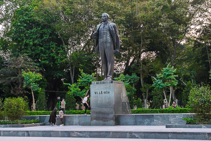 Lenin Park in Hanoi, Vietnam