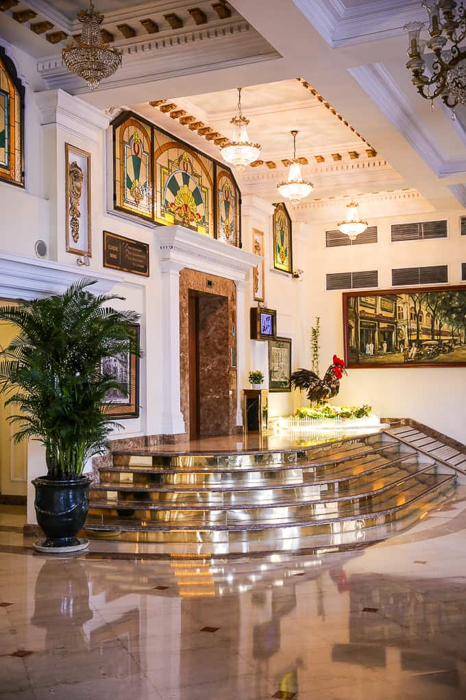 Lobby at Hotel Majestic, Ho Chi Minh City, Vietnam