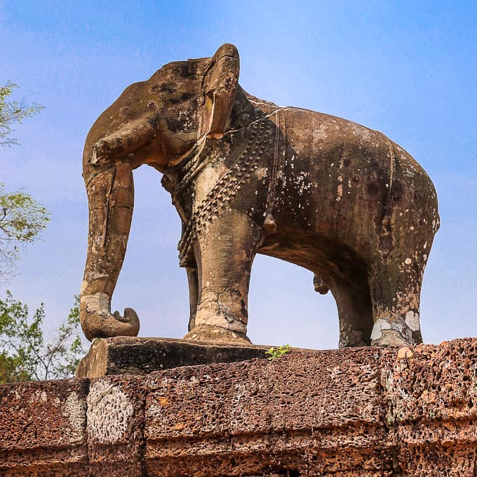East Mebon Guardian Elephant, Cambodia