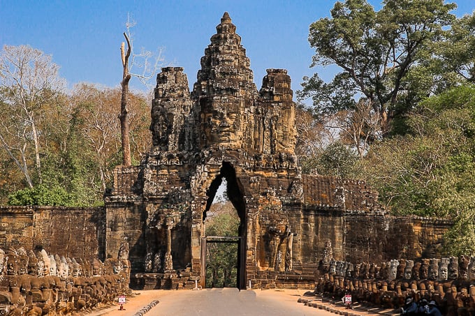 gate at Angkor Thom, Cambodia