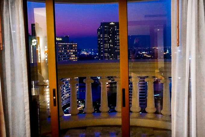 View of Bangkok at night from lebua at State Tower Hotel