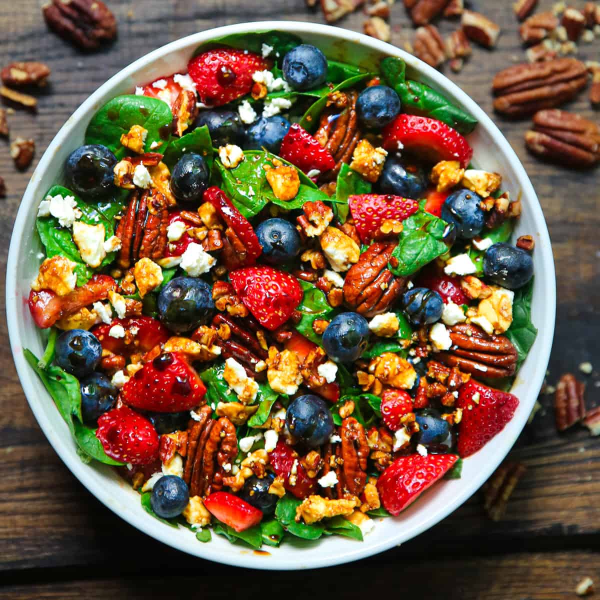 15-Minute Strawberry Spinach Salad