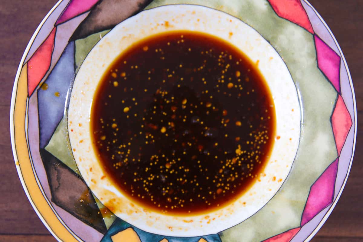 honey glaze in a bowl