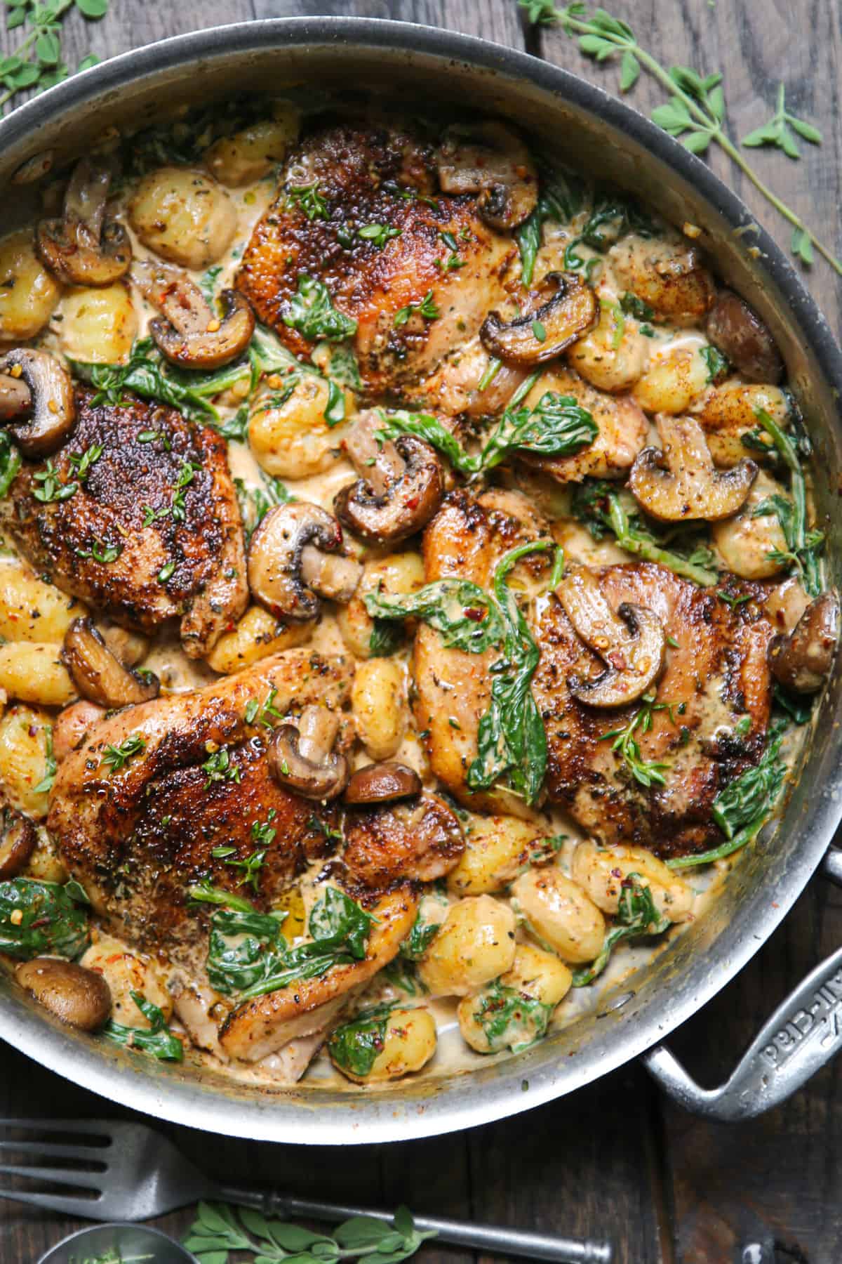 One-Pan Creamy Chicken and Gnocchi