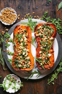 Roasted Butternut Squash with Feta and Spinach - Julia's Album