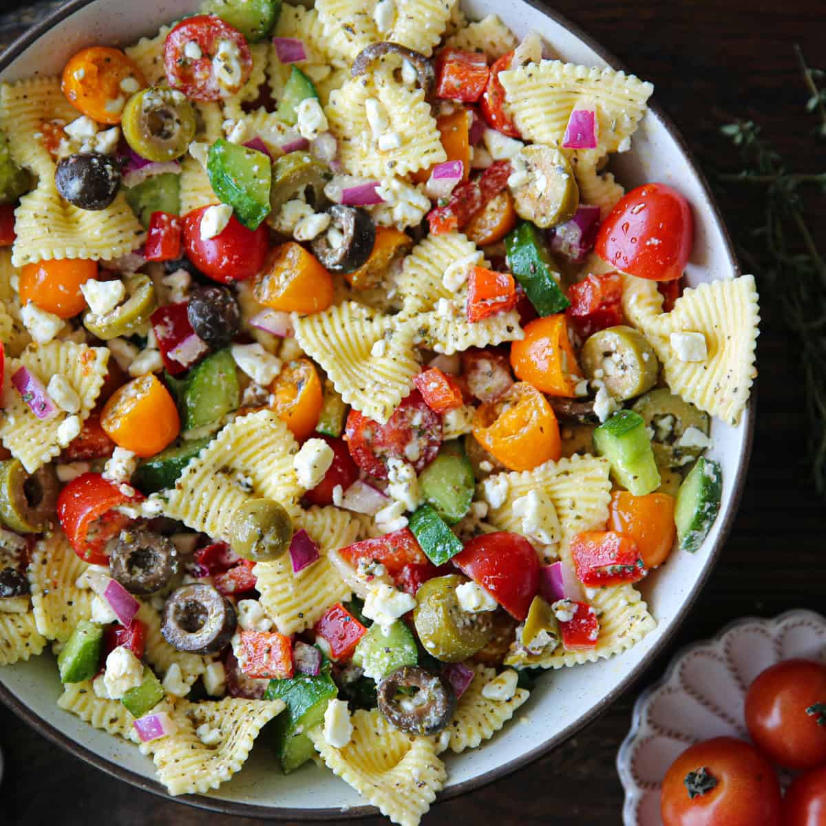 20-Minute Greek Pasta Salad-image