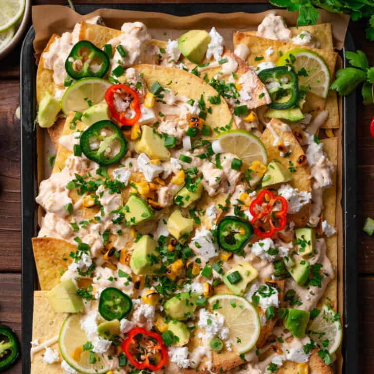 Mexican Street Corn Sheet Pan Nachos.