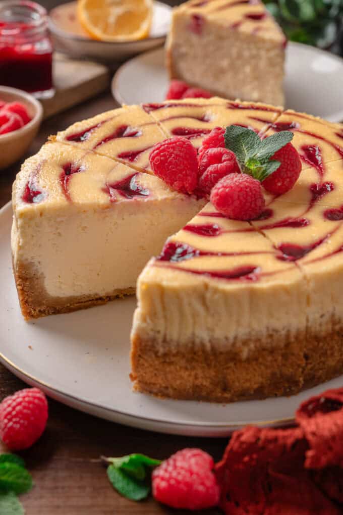 Spectacular Raspberry Cheesecake Raspberry Cheesecake - Julia's Album