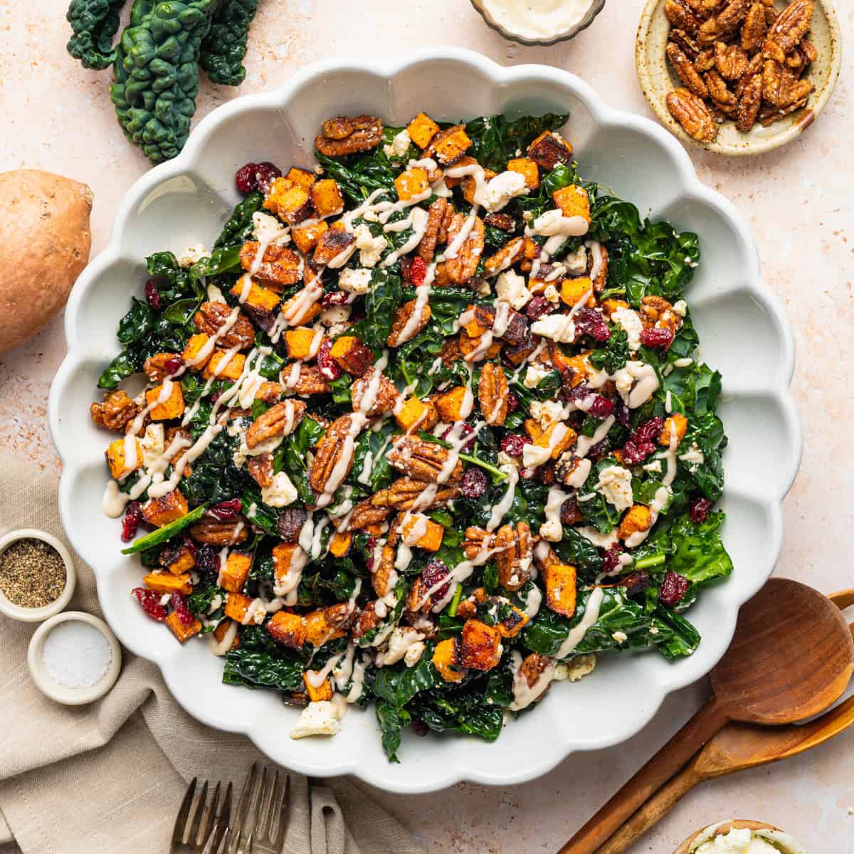 Candy Potato Kale Salad