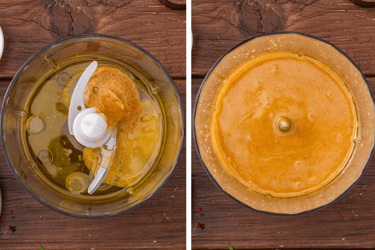 How to Make Sauce for Grilled Chicken Breasts Making honey-mustard sauce in a food processor.