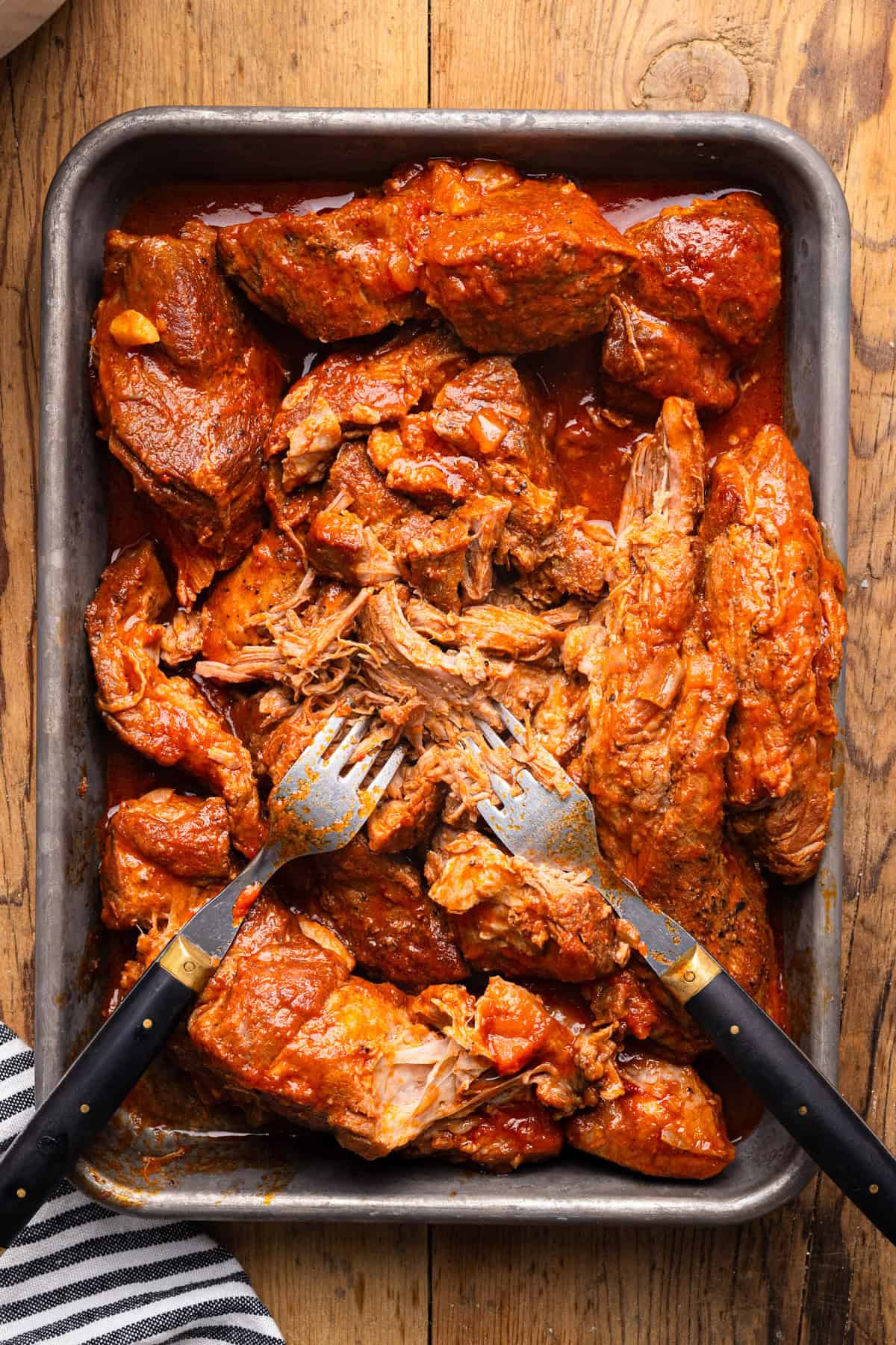 Braised Pork Ragu in a dish.