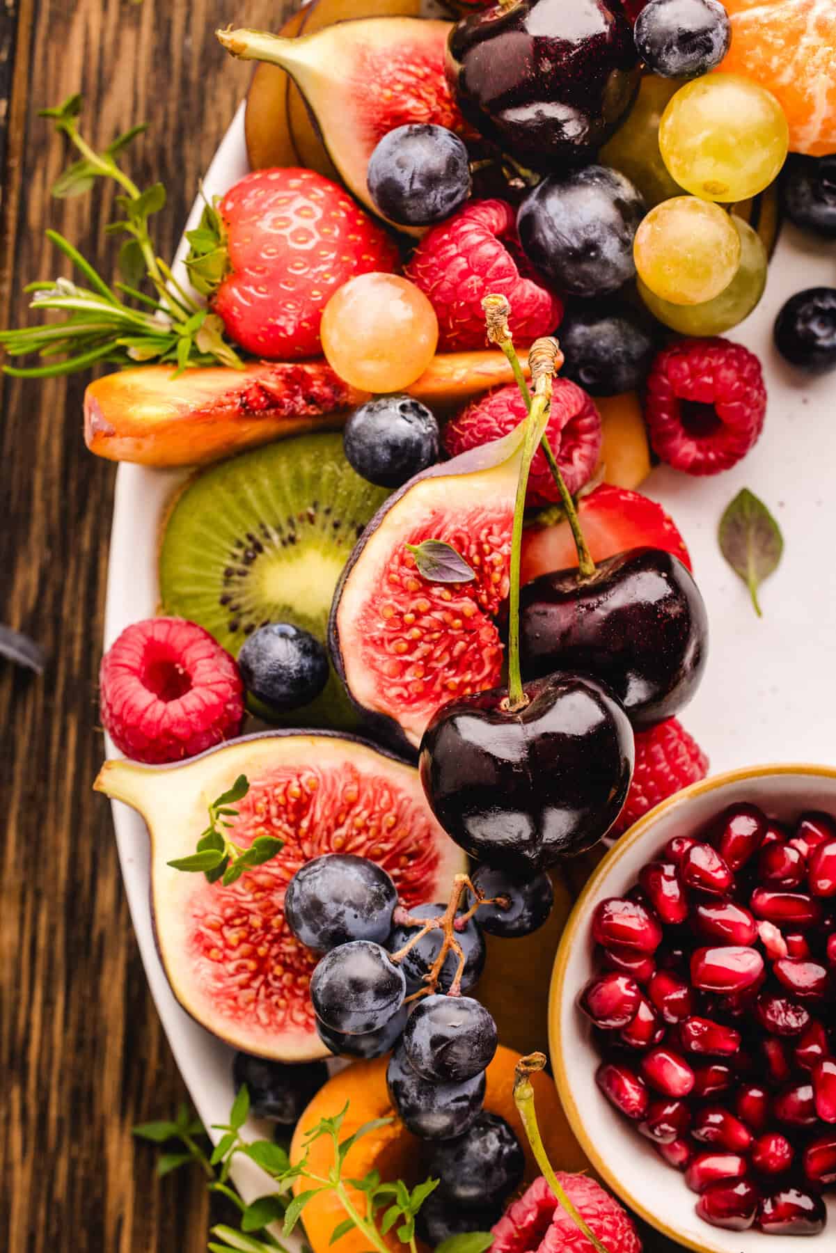 Fruit Platter Close-up of fruit platter.