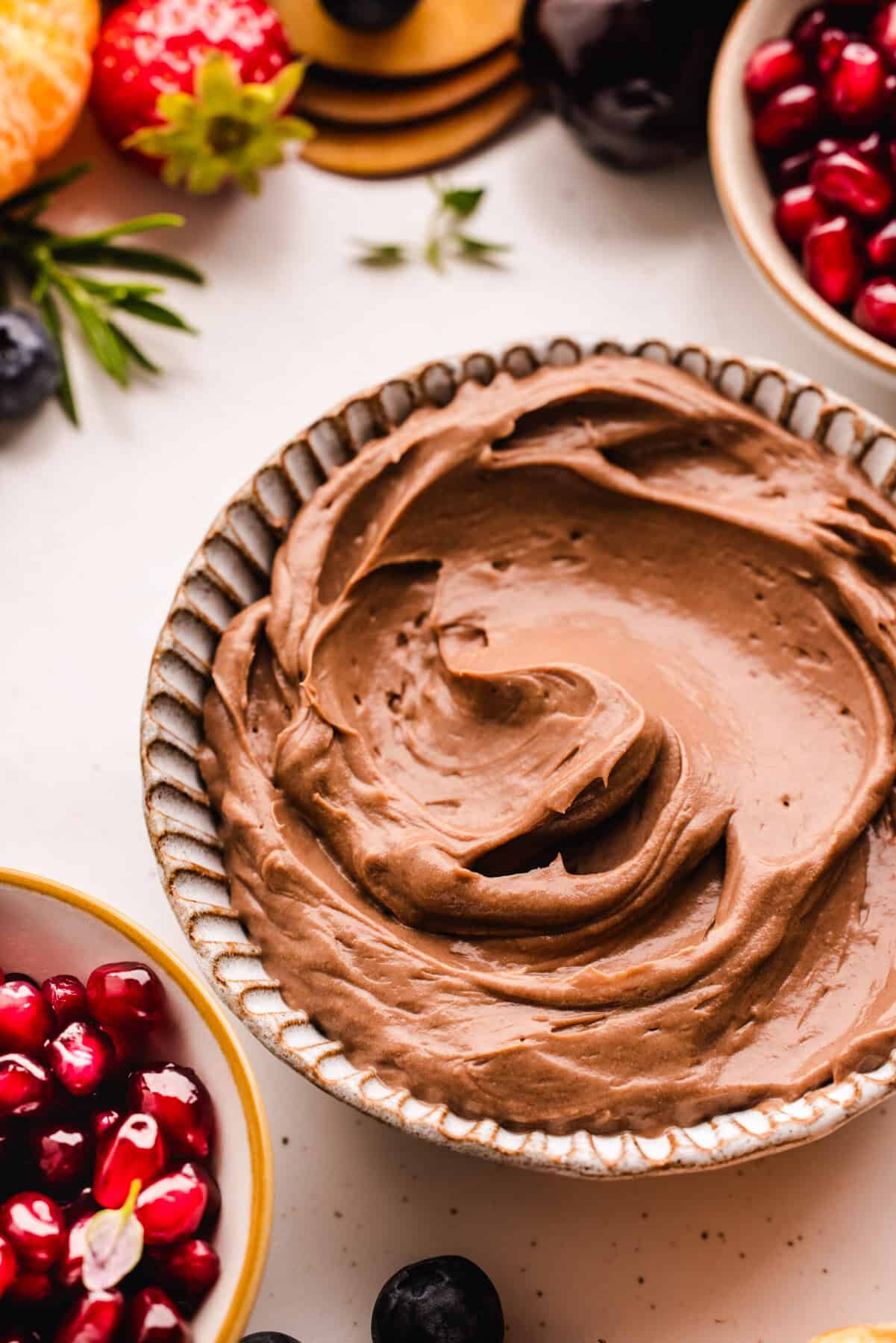 Nutella Dip Nutella Dip in a white bowl.